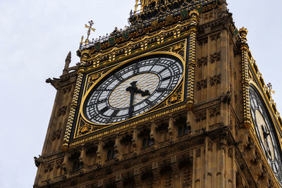 Low angle view of clock tower