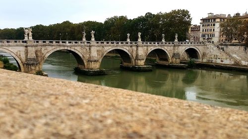 View of bridge over river