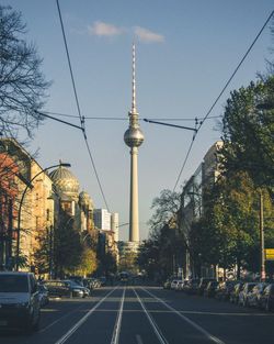View of television tower in berlin