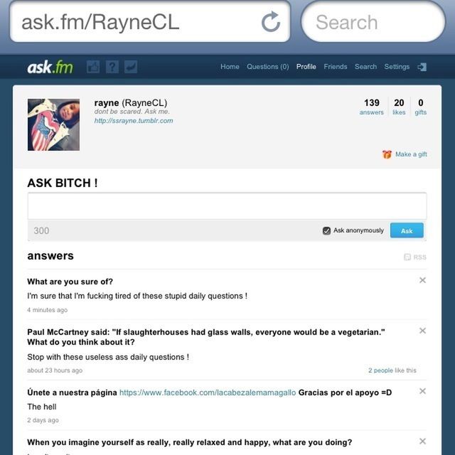 Im bored so ask me !! 