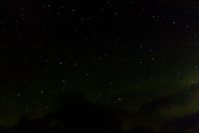 Low angle view of star field at night