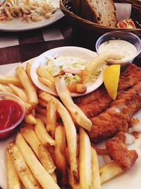 Close-up of food on plate