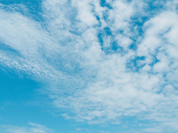 Low angle view of clouds in sky