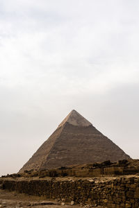 View to the great pyramids in giza