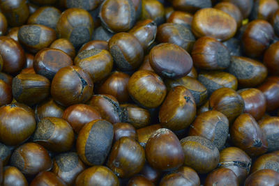 Full frame shot of onions for sale