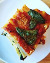 Close-up of food in plate