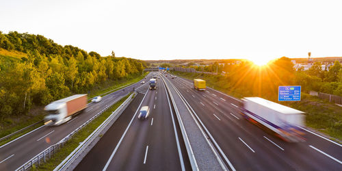 View of highway against sky