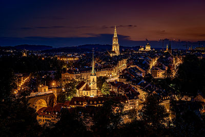 Bern - switzerland --- fascinating view from the rose garden over the roofs of the old town of bern