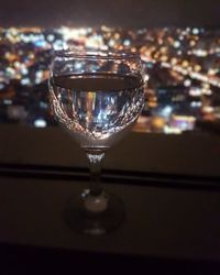 Close-up of wine in glass