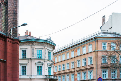 Low angle view of buildings against sky