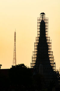 Low angle view of historical building against sky