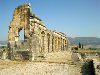 Old ruins against clear sky