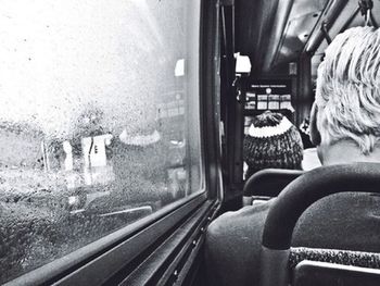 Interior of train