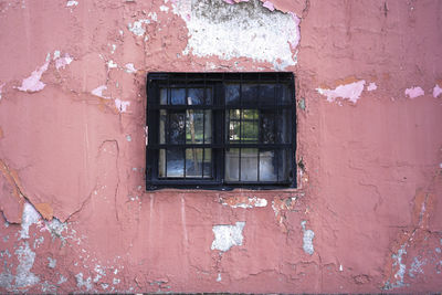 Window of abandoned building