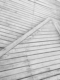 High angle view of wooden floor