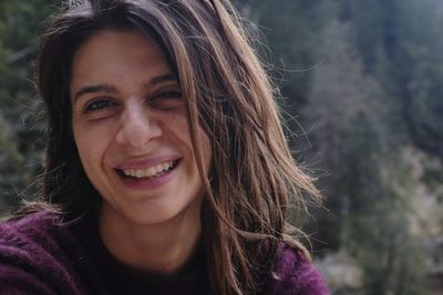 Portrait of smiling young woman