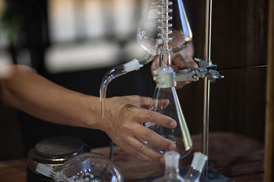 Glass tube test tube liquid distillation