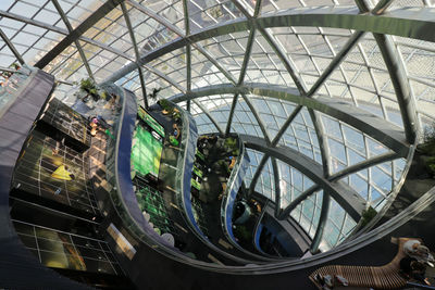 Low angle view of skylight