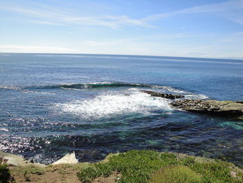 Scenic view of sea against sky