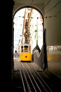 Train on railroad track