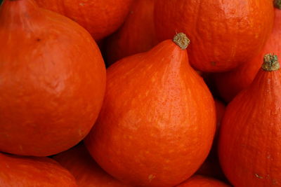 Full frame close-up of pumpkins