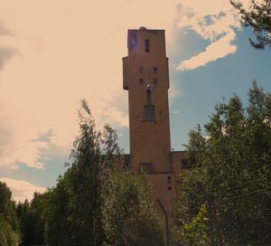 Low angle view of building against sky