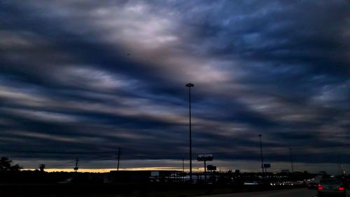 Storm clouds over dramatic sky