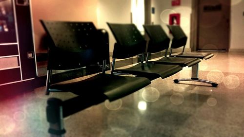 View of empty chairs
