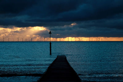 Moody seascape sunrise