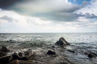 Scenic view of sea against sky