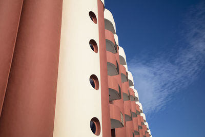 Low angle view of building against clear sky