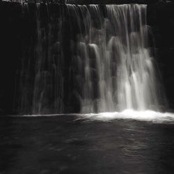 Scenic view of waterfall