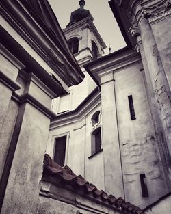 Low angle view of historic building against sky