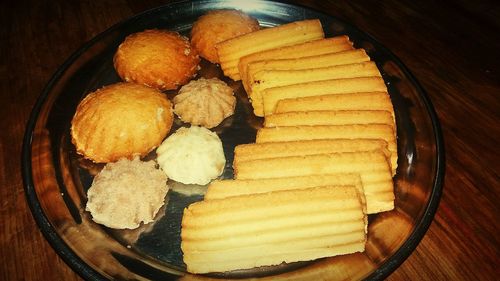 Close-up of bread on table