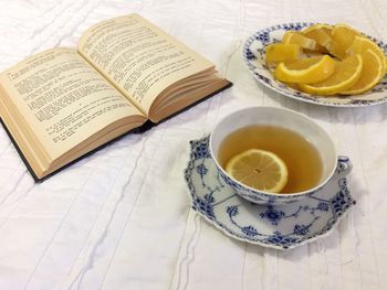 Close-up of drink on table