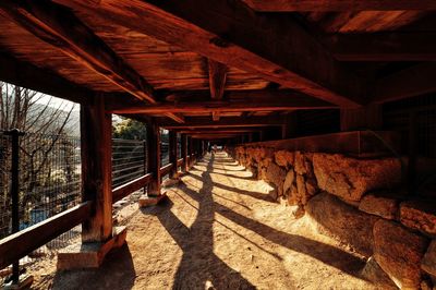 Walkway below itsukushima shrine