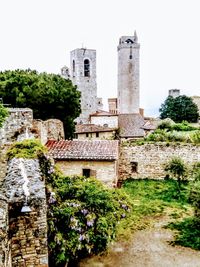 View of historic building against clear sky