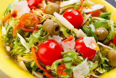 Close-up of salad in plate