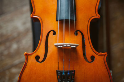 Close-up of violin