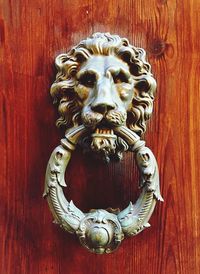 Close-up of door knocker