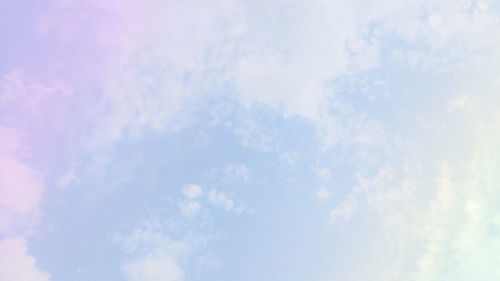 Low angle view of clouds in sky