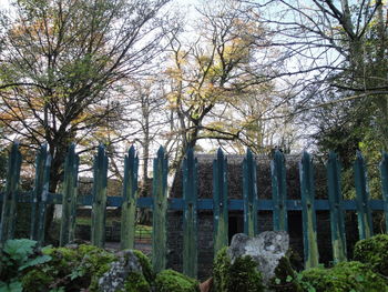 Built structure with trees in background