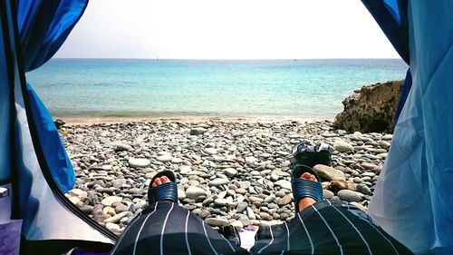 Scenic view of sea against sky