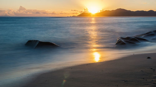 Sunset over sea