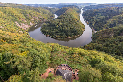 High angle view of a mountain