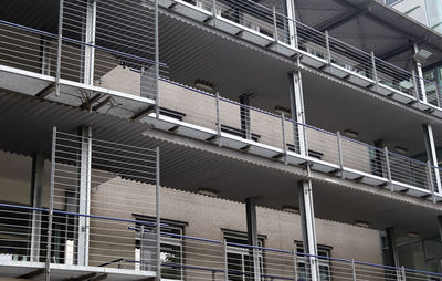 Low angle view of modern building in city