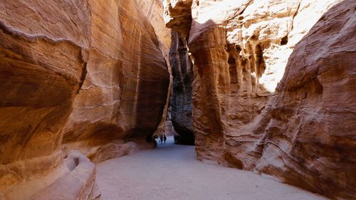 Rock formations in cave