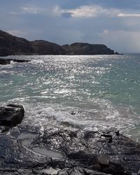 Scenic view of sea against sky