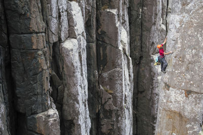 Man standing on rock