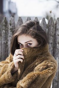 Portrait of a beautiful young woman